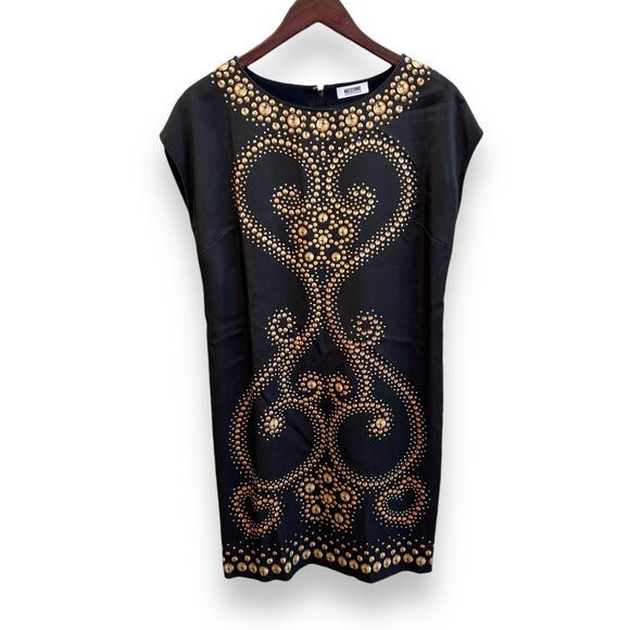 MOSCHINO Printed Sheath Dress Size 10 - Picture 1 of 6